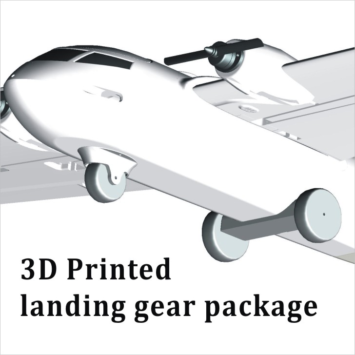 Albabird 3D Printed landing gear package